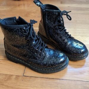 Doc martens girls boot size 2. Glitter and zipper.